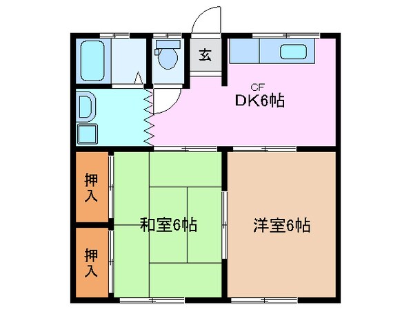 平田町駅 徒歩23分 1階の物件間取画像